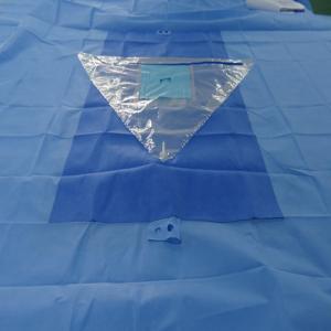 Wholesale Soft SMS Knee Arthroscopy Drape Waterproof Spunlace Fabric Blue/Green OEM Medical Surgical Draping from china suppliers