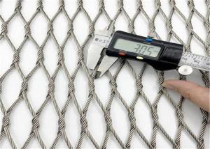 Wholesale Diamond Hole 7 X 19 1.5MM Stainless Steel Rope Mesh For Zoo Fence from china suppliers