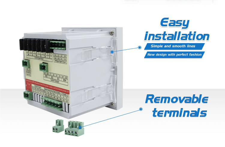 96*96mm Three-phase Intelligent LCD Multifunction Meter With THD And Multi-rate CN-3FHD3Y