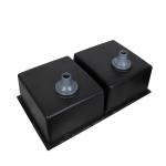 30 Inch Black Double Bowl Under Mount Composite Granite/Quartz Kitchen Sink