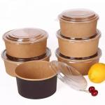 Fast Food Bio-degradable Disposable Kraft Paper Bowl for restaurant