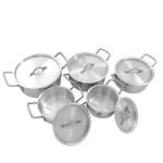 Hot Selling Kitchen Cooking Pot 5 PCS 7 PCS Cookware Sets Aluminum Soup Pot Set