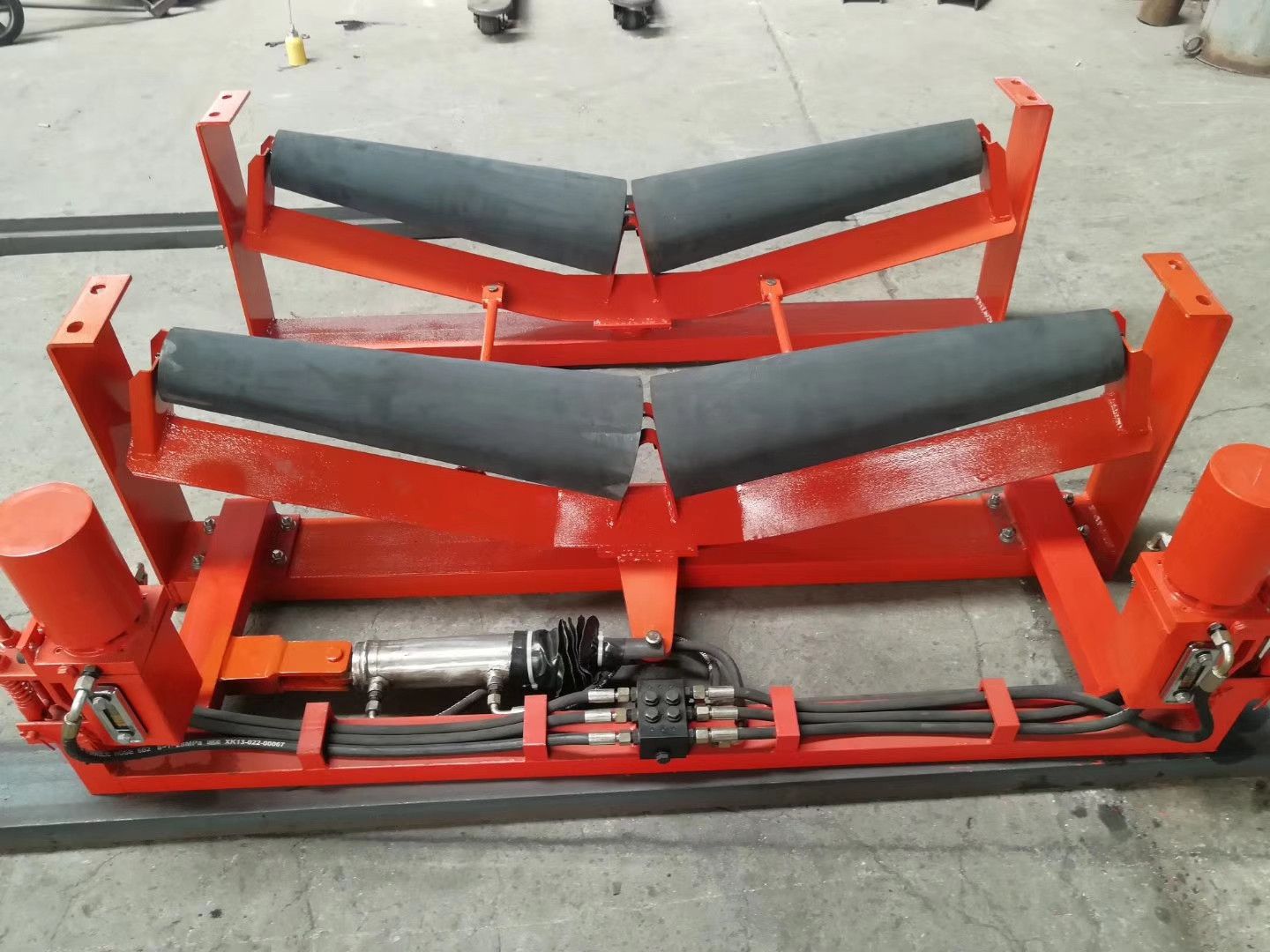Equal Troughing 20 Degree Carrier Idler TD75 Heavy Duty Steel Rollers