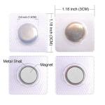 Zinc PVC Coating Steel Hidden Invisible Sew Magnetic Button for Clothing