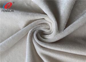 Wholesale Shiny Silvery Colour Warp Knit 95 Polyester 5 Spandex Velvet Fabric from china suppliers