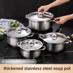 Hot Selling Kitchen Cooking Pot Set Stainless Steel Soup & Stock Pots Cookware