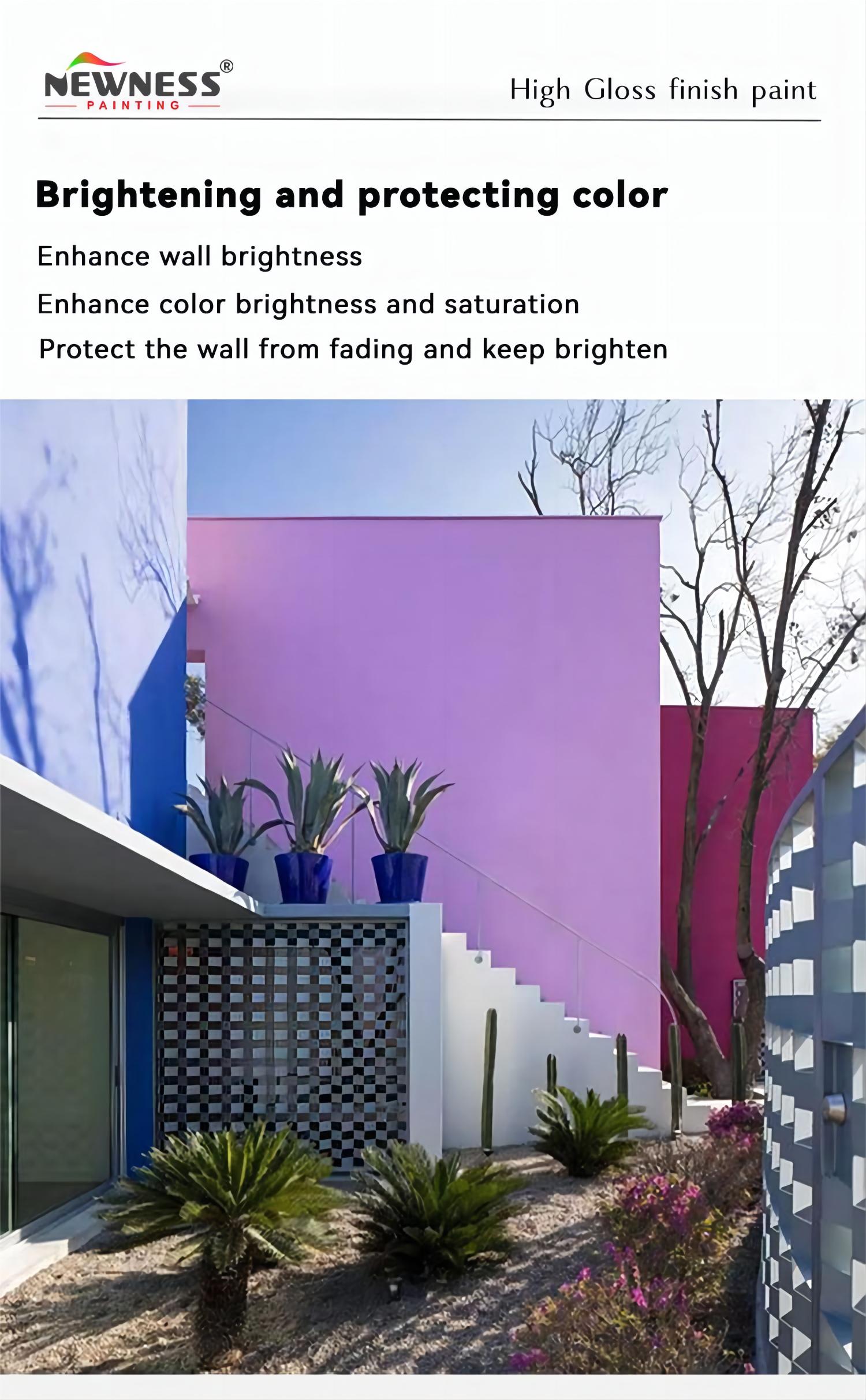 Main Raw Material Acrylic Single Component Water Based Interior Wall Paint White Color