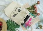 White Color Silk Screen Print Thick Canvas Cotton Tote Bag