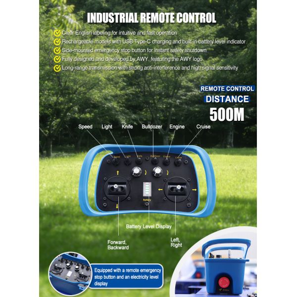 Multipurpose Lawn Mower Designed for Rough Grass and Regular Lawn Maintenance, Sturdy Construction, Villas and Public Gardens