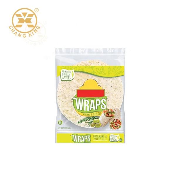 Tortillas VMPET Wraps Recycled Bakery Packaging Printed 500g Sandwich Packaging