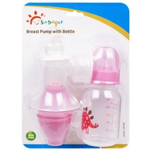 Wholesale PP Latex BPA Free Manual Breast Pump With Bottle from china suppliers