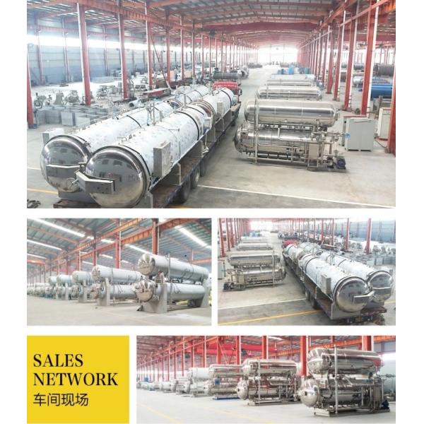Automatic Silver Water Spray Retort Machine High Temperature Sterilization