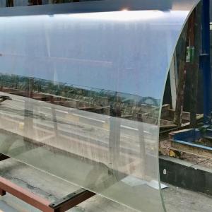 Wholesale Custom Big Building Low Iron Hot Bent Tempered Laminated Glass Double Glazing from china suppliers