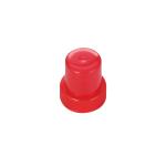 Ribbed Red Plastic Screw Caps Custom Logo Non Spill 28/415