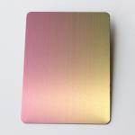 Art Customize 201 304 316 Hairline Finish PVD Gradient Color Brushed Stainless
