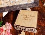 Wooden box for hearts Wooden box Wood box Wedding sign