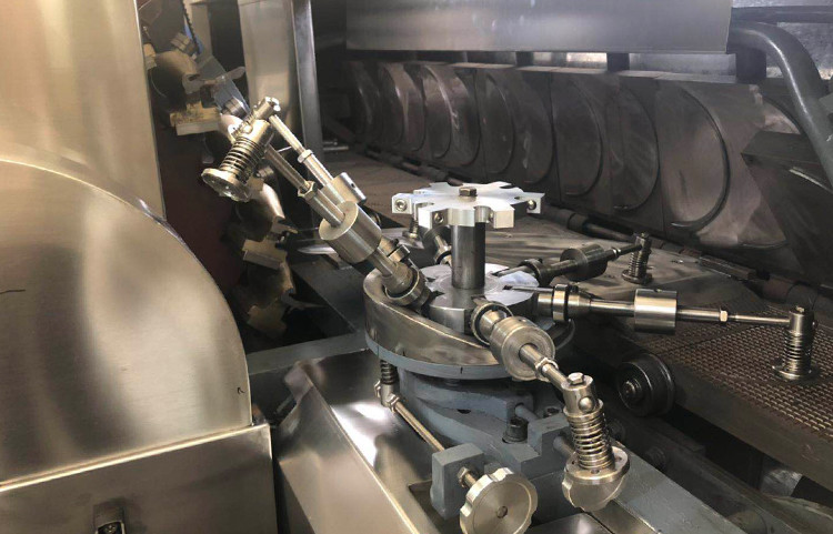 Electric Small Round Bowl Waffle Sugar Cone Production Line For Ice Cream