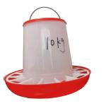 Plastic Poultry Feeder Pan Bucket Water Drinker Farm Equipment Auto 10kg Chicken