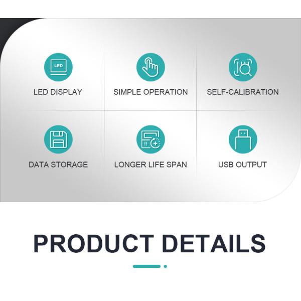 High Accuracy ±0.8% FS Portable Conductivity Meter for Quick TDS Analysis 0 100 g/L