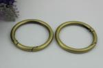Metal hardware 38MM hanging brush anti brass spring ring o ring for handbag
