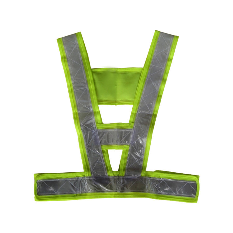 Neon Fluorescent Yellow Durable Reflective Vest Traffic Safety Equipment