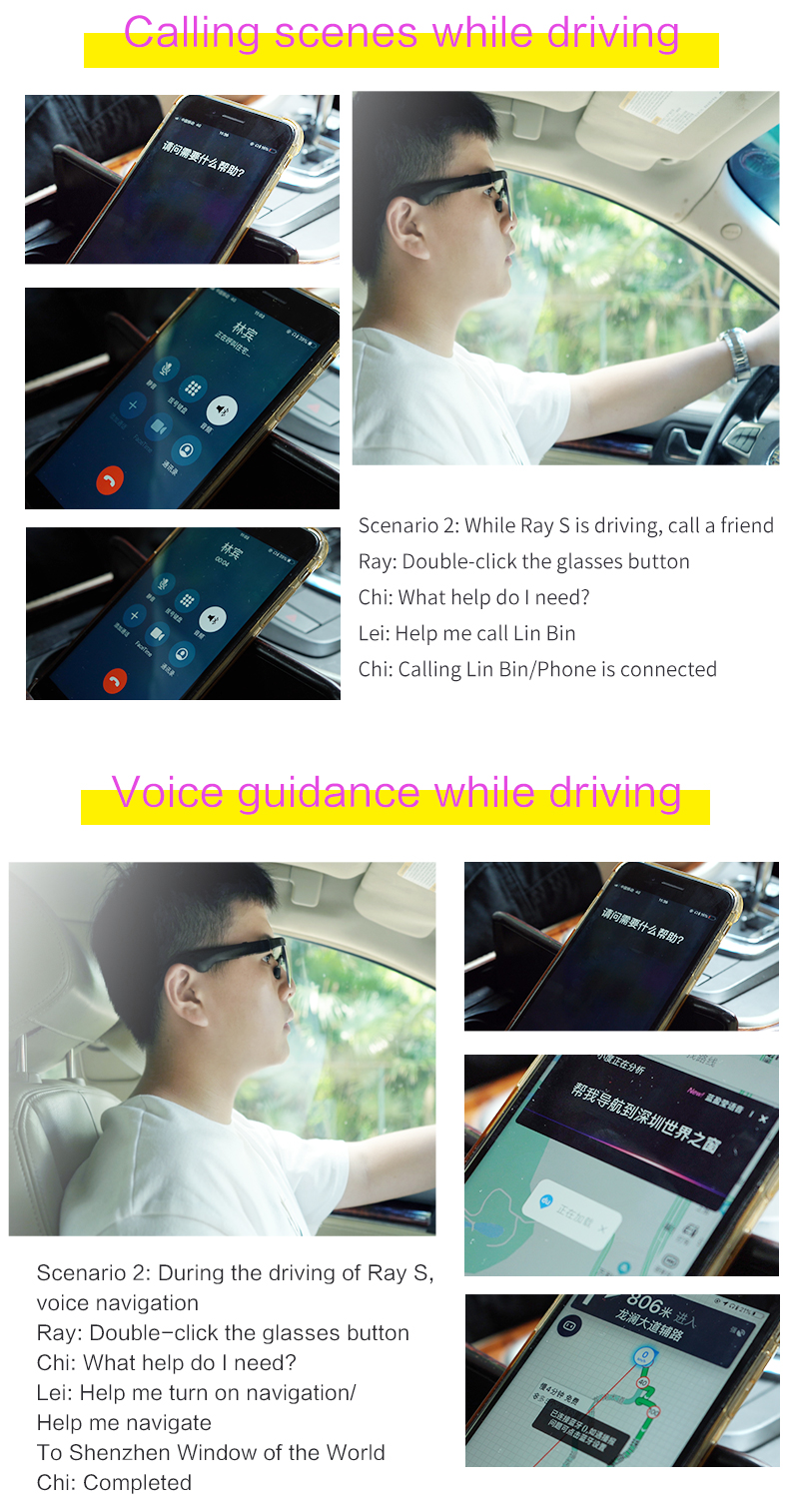 Fashion High Quality Glasses 2021 TR90 5.0 Technology Anti Blue Light And Waterproof Polarized Smart Music Glasses