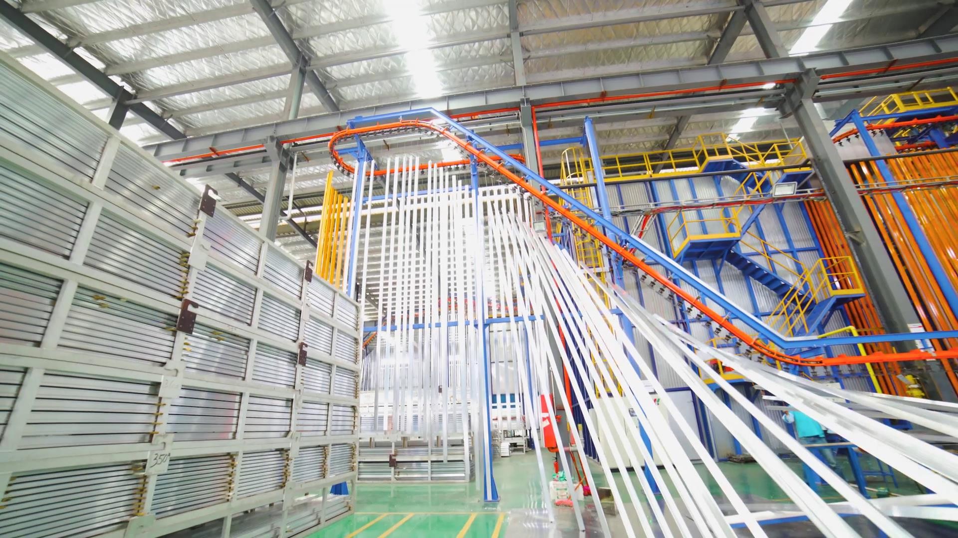 SUS304 Full Automatic Manual Powder Coating Line Metal Coating Spray