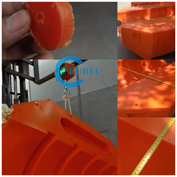 Rotomoulded PE Dredging Pipe Floats Machine Floater Marine Dredger 14 Inch