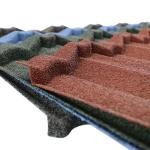 Shingle Roof Tiles 0.4mm AZ40 Tiger/Black/Black White Stone Coated Metal Tile 50
