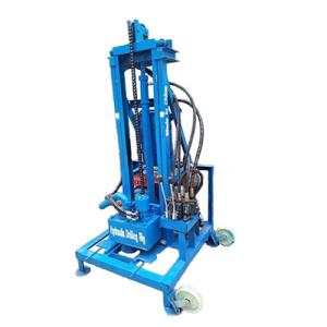 Wholesale 8HP Diesel Engine Portable Water Well Drilling Rig Machine 100m Depth 260kg from china suppliers
