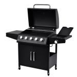 5 1 Propane Burners Gas Grills Stainless Steel Camping Rotisserie Stove 141*55
