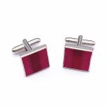 Metal Plated Mens Fashion Cufflinks , Logo Customized Cool Mens Cufflinks
