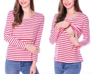 Wholesale Long Sleeve pregnant women casual feeding for maternity clothes from china suppliers