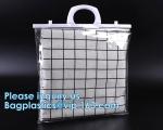 Clothes Storage Bag, Makeup Organizer With Reinforced Handle, Vinyl Storage Bags