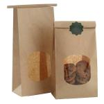 Custom Side Gueest Bag Printed Kraft Paper Heat Sealed Biodegradable Packaging