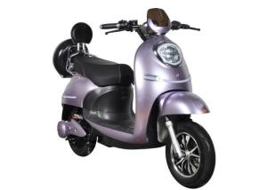 Wholesale Fast Charging Electric Motorcycle Scooter 55 Km / H Max Speed High Safety Purple from china suppliers