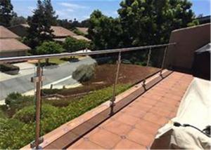 Wholesale Commercial Frameless Glass Deck Railing Systems Stainless Steel Round Post from china suppliers