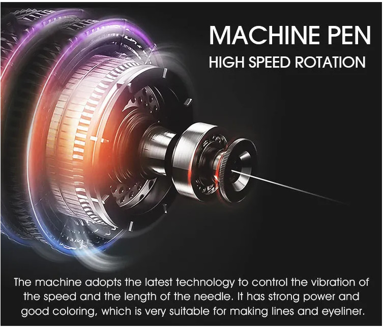 Permanent Makeup Digital Microblading Tattoo Machine 15 speed adjustment