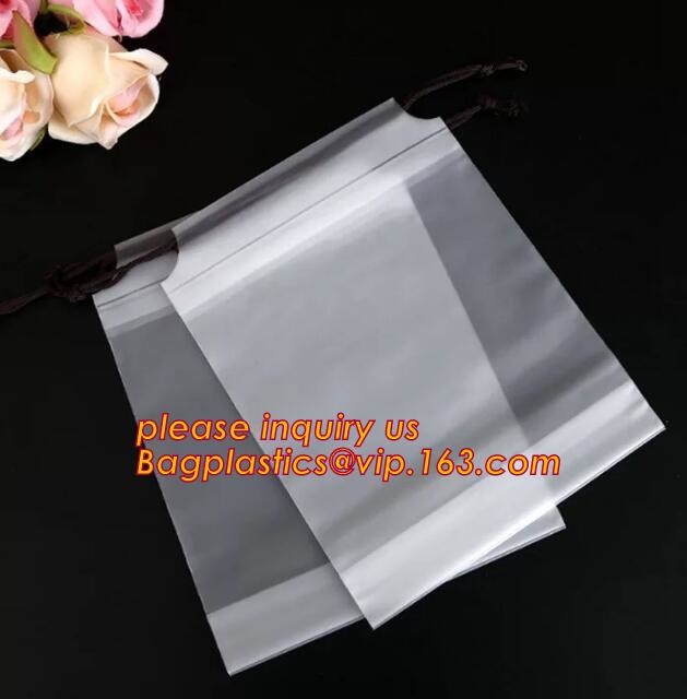 Biodegradable Hotel packaging clothes for laundry plastic bag Customized Poly Plastic Drawstring customed Hotel Plastic
