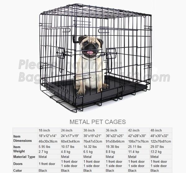 wholesale heavy duty stainless steel dog cage , large double foldable dog kennel