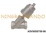 2'' DN50 2/2 Way Pneumatic Angle Seat Valve Piston Operated