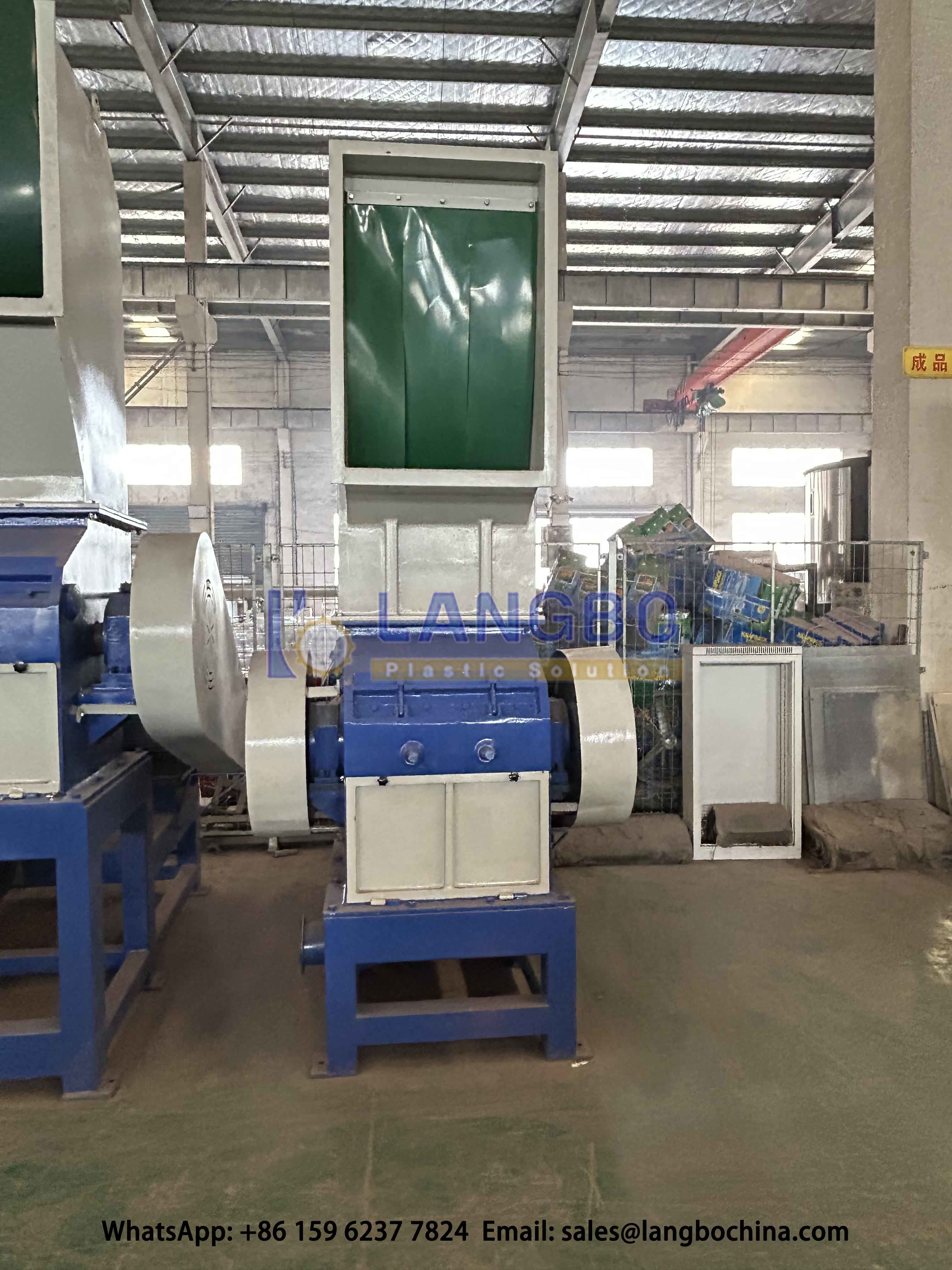 37KW Crusher For PVC Pipes Plastic Waste Recycling Machine Line