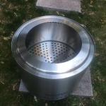 Portable Smokeless Fire Stove Stainless Steel Outdoor Fire Pit 19.5 Inch
