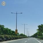 ISO 1461 7M Pedestrian Street Lighting Pole Earthquakes Proof
