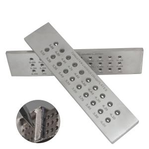 China Steel Alloy Jewelry Accessories Tools Rectangle Tungsten Carbide Draw Plate on sale