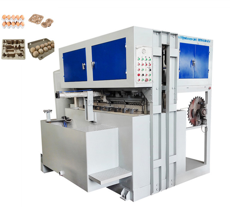 PLC Automatic Compact Paper Pulp Small Egg Tray Making Machine 7.5KW
