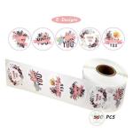 7g/PC Flowers Personalised Gift Cosmetic Label Stickers For Packaging