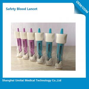 China Easy Operation Blood Sugar Lancets / Disposable Lancets Single Use 21-30G on sale