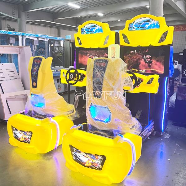 High Quality Two Player Amusement Park Product 32 Lcd Stimulate Arcade Racing Car Drive Simulator Driving Machine for Sale