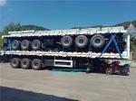 45t Heavy Duty Flatbed Semi Trailer Container And Bulk Products Transport